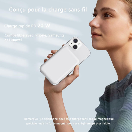 Batterie Externe for Magsafe sans Fil iPhone