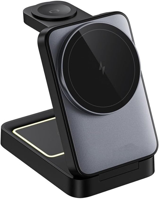 Support de charge magnétique sans fil 3 en 1 pour iPhone Station de charge rapide