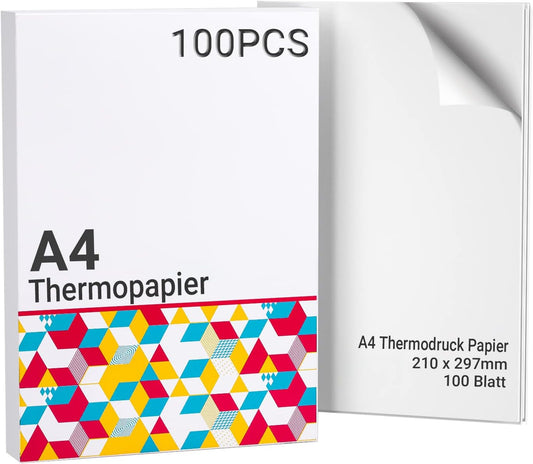 Papier Thermique à Séchage Rapide A4 pour Imprimante Portable