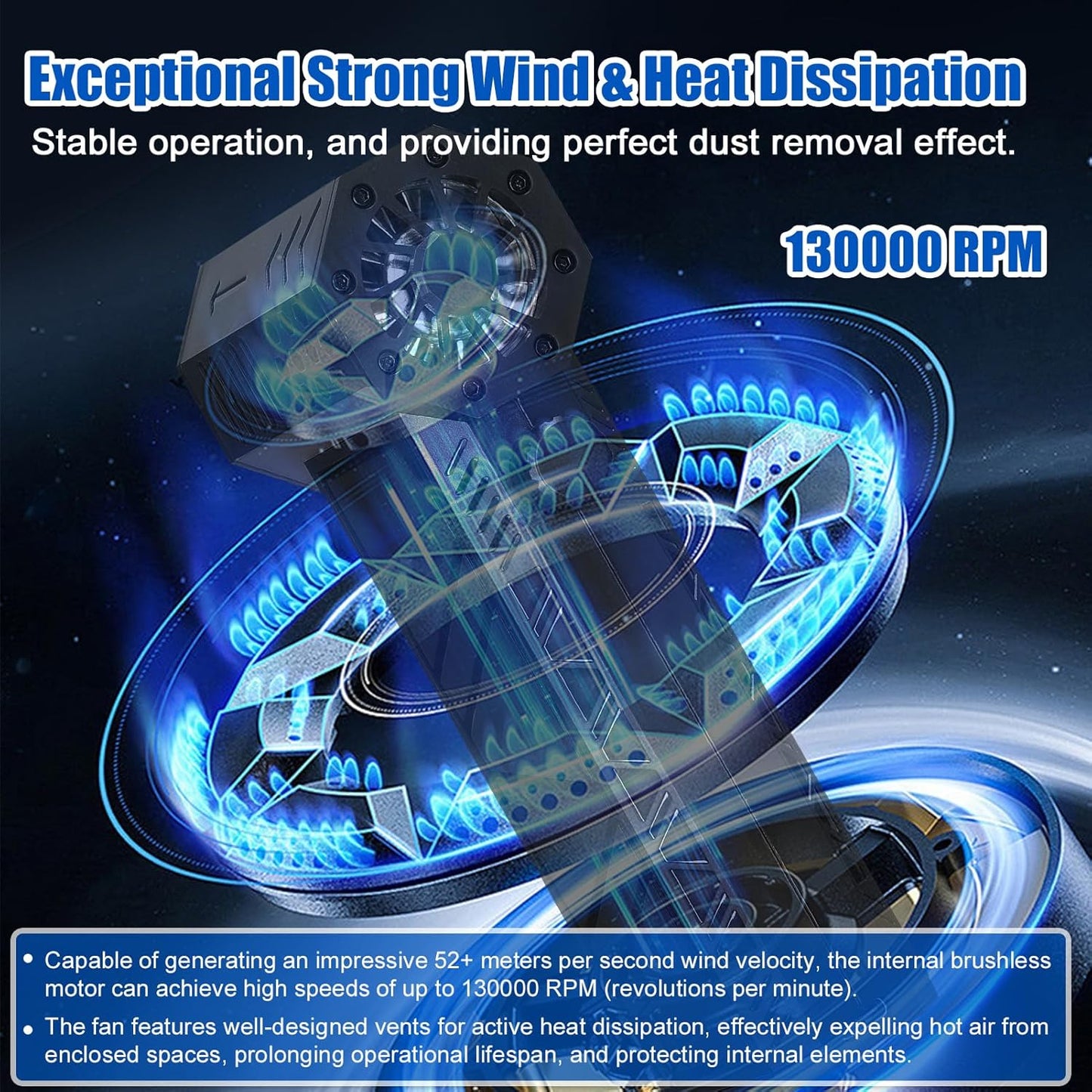 Irfora Ventilateur portatif X6 Jet Fan