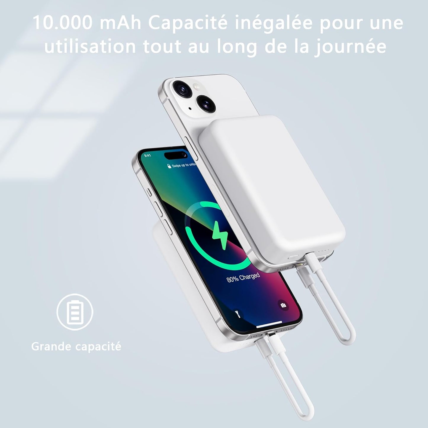 Batterie Externe for Magsafe sans Fil iPhone