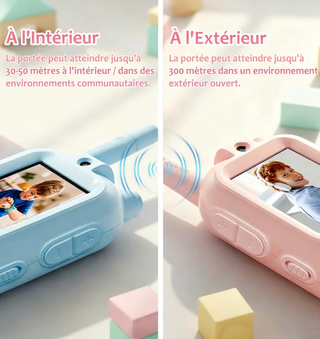 Talkie-Walkie Vidéo Enfant – Communication Fun & Sécurisée