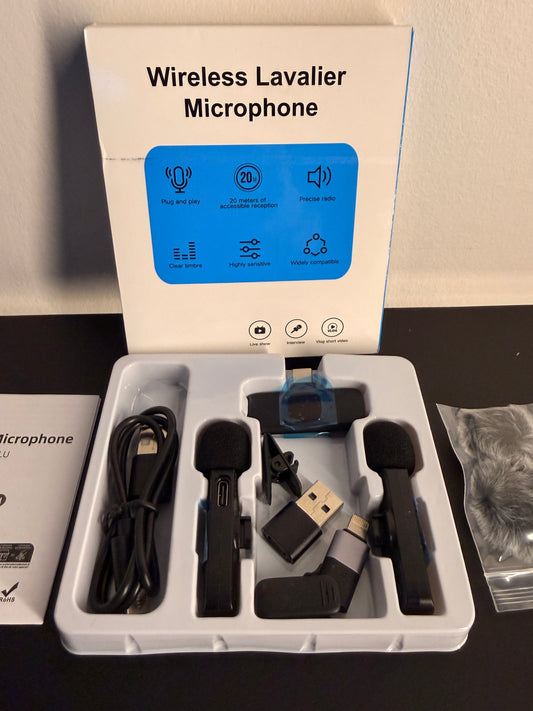 🎤 Micro Cravate Sans Fil – Qualité Pro en 1 Clic